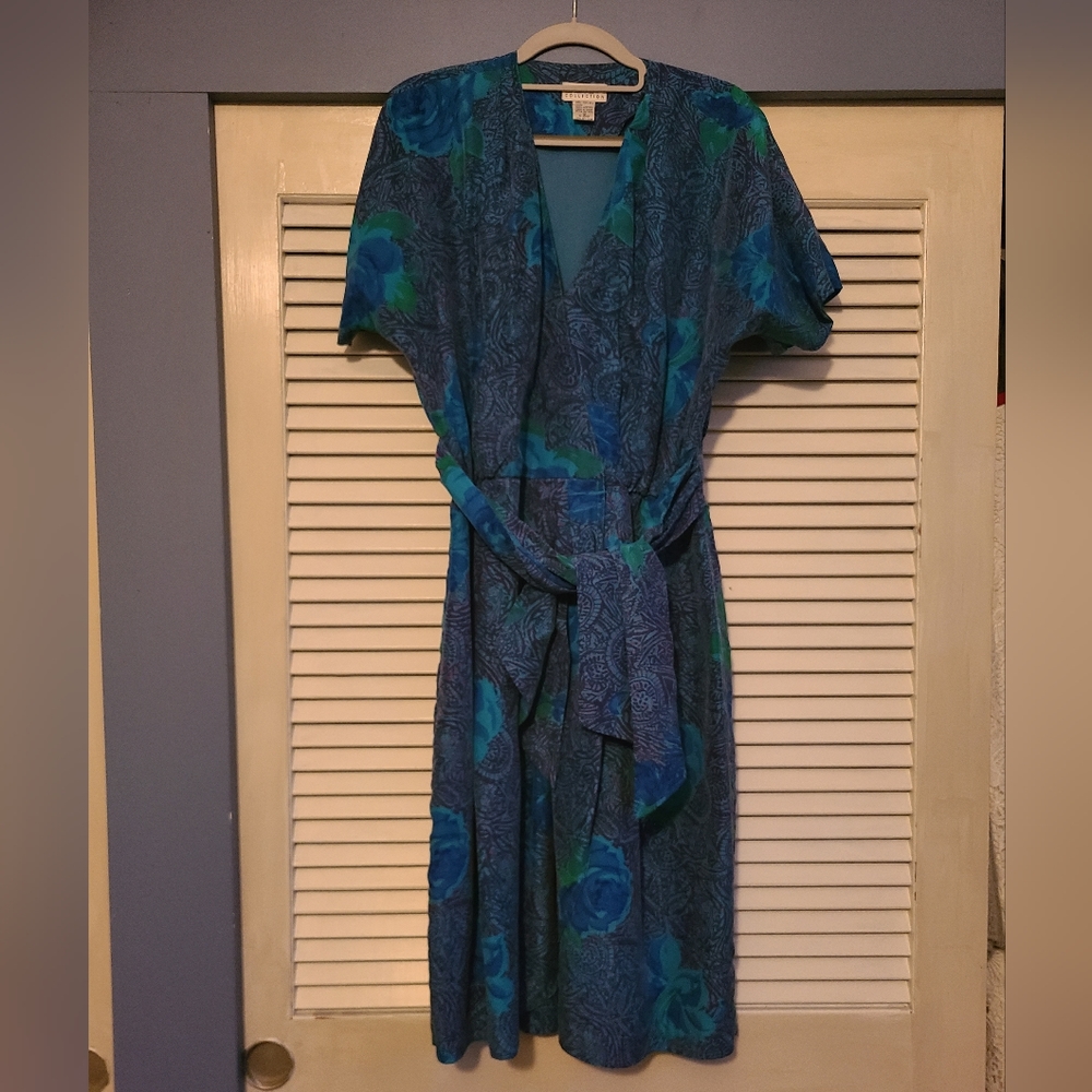 Vintage Point of View Collection silk dress | Size 12